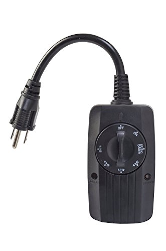 Coleman Cable 2001 Outdoor 24-Hour Mechanical Light Sensor Timer, Black
