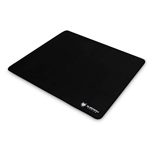 SubZERO Gaming TYKA Soft Gaming Mouse Pad, Large, Stitched Edges, 18'x16' (Black)