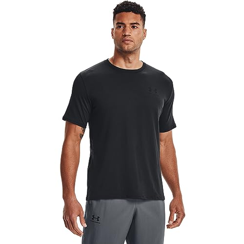 Under Armour Men's Sportstyle Left Chest Short-Sleeve T-Shirt , Black (001)/Black , Large