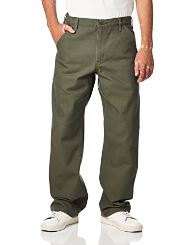 Carhartt Men's Washed Duck Work Dungaree Pant, Moss, 36W x 36L