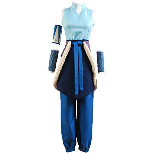 Cosplay Life Korra Cosplay Costume | Anime Book 1 Full Set Avatar | Halloween Costume | Unisex For Men Women (S)