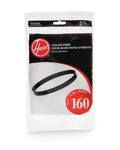 Hoover Windtunnel Agitator Belts, 2-Pack, 40201160, Black