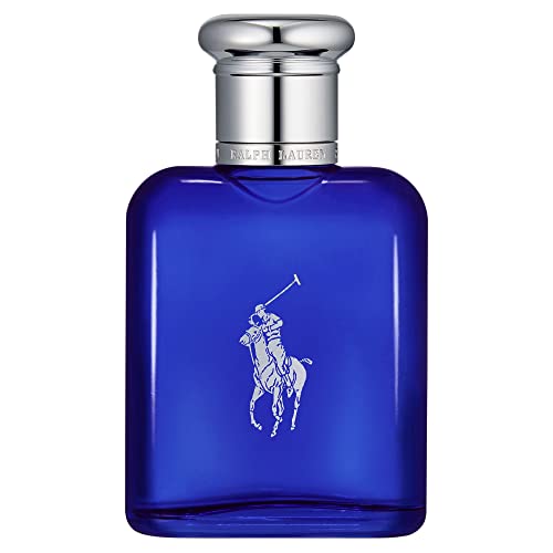 Ralph Lauren Fragrances Polo Blue - Eau de Toilette - Men's Cologne - Aquatic & Fresh - With Citrus, Sage, and Suede - Medium Intensity - 2.5 Fl Oz