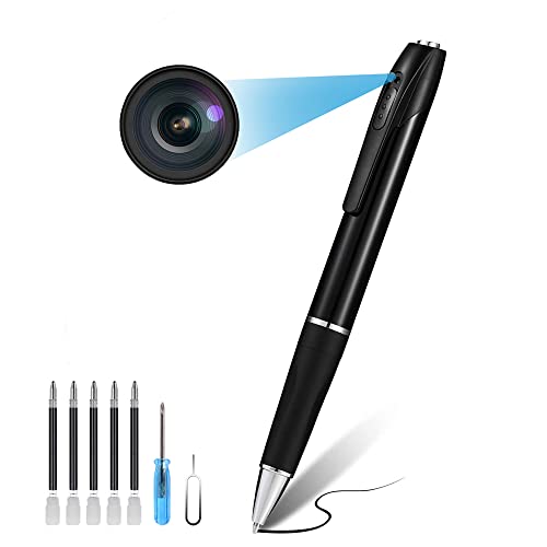32GB Hidden Camera【2023 Upgraded Version】, Spy Camera, Pen Camera with FHD1080P, Nanny Cam with 180 Minutes Battery Life, Body Camera for Home Security or Classroom Learning (32GB)