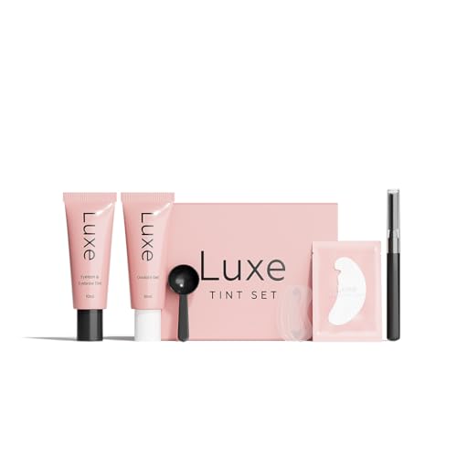 Black Color Set for Lashes and Brows - Long Lasting Temporary Color - Lasts Up To 4 Weeks - Gentle ingredients - Vegan & cruelty-free - For Salon or Home Use - Luxe Cosmetics