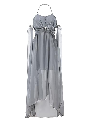 KEPNOODLE Dragon Queen Halloween Costume，Chiffon Dresses for Women (Medium)