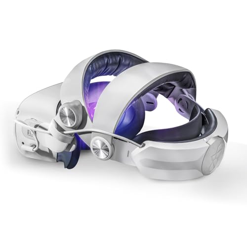 8VR Head Strap with Battery for Oculus Quest 2, Adjustable Elite Strap with 6400mAh Battery Pack for Enhanced Comfort and Playtime in VR, Fast Charging and Counter Balance for Quest 2 Accessories