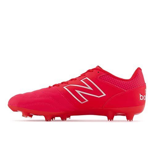 New Balance mens 442 V2 Team Fg Soccer Shoe, Red/White, 10.5 US