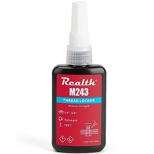 Threadlocker M243 Medium Strength Gap Sealants 50ml Bottle Blue for Sealing Metal Bolts Nuts and Anti-Rust(M243)