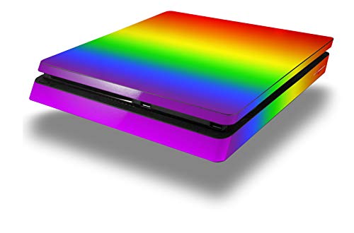 Vinyl Decal Skin Wrap compatible with Sony PlayStation 4 Slim Console Smooth Fades Rainbow (PS4 NOT INCLUDED)