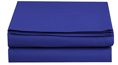 Luxury Fitted Sheet on Amazon Elegant Comfort Wrinkle-Free 1500 Premier Hotel Quality 1-Piece Fitted Sheet, Queen Size, Royal Blue