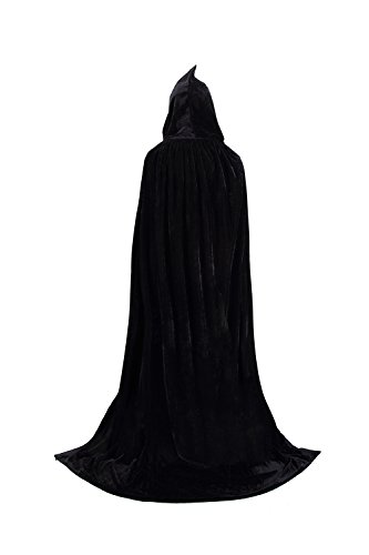 Tuliptrend Unisex Hooded Cloak Costume Party Cape Wedding Cape US-L (Tag size XL
