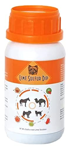 Classic's Lime Sulfur Dip (8 oz - Extra Strength Formula - Safe Solution for Dog, Cat, Puppy, Kitten, Horse