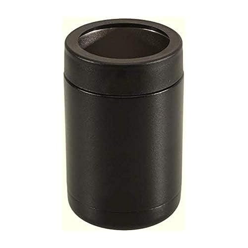 TAHOE TRAILS Stainless Steel 12oz Vacuum Insulated Can and Bottle cooler| Double Wall Can Cooler For Cans and Bottles | Copper Plated Can Chiller and Metal Cooler | Black
