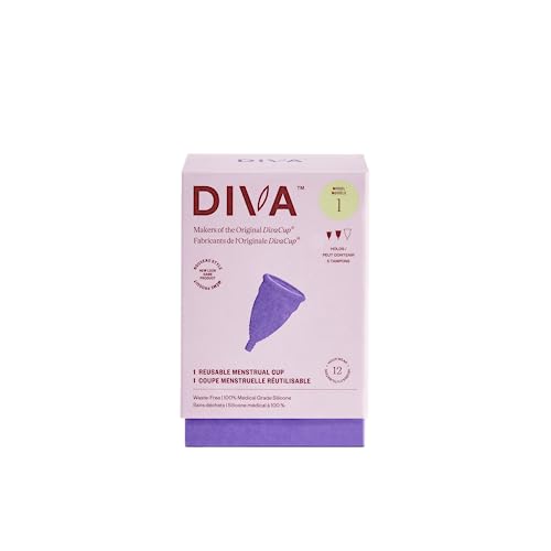 DivaCup - BPA-Free Reusable Menstrual Cup - Leak-Free Feminine Hygiene - Tampon and Pad Alternative - Up To 12 Hours Of Protection - Model 1
