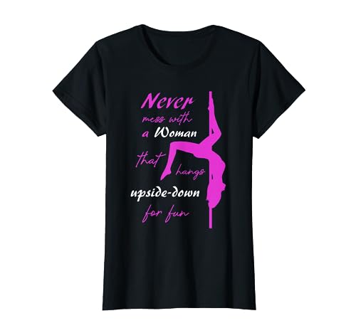 Funny Pole Dance Upside Down Fitness & Workout T-Shirt
