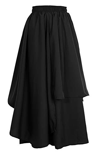 Life Palette Japanese Style Samurai Hakama Harem Pants Men Women Yoga Ninja Pants Black… One Size