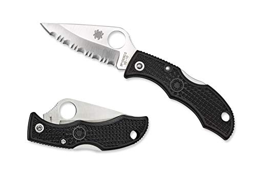 Spyderco Ladybug 3 Signature Knife with 1.9' VG-10 Steel Blade and Lightweight Black FRN Handle - SpyderEdge - LBKS3