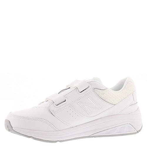 New Balance Women's 928 V3 Hook and Loop Walking Shoe, White/White, 7 Narrow