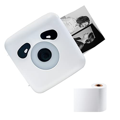 vretti Portable Thermal Printer TP6S, Bluetooth Mini Pocket Printer Compatible with Android & iOS, 300DPI Wireless Pocket Picture Printer for iPhone Working Listing, Notes, Journal, Travel