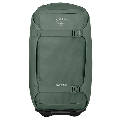 Osprey Sojourn 28'/80L Wheeled Travel Backpack with Harness, Koseret Green