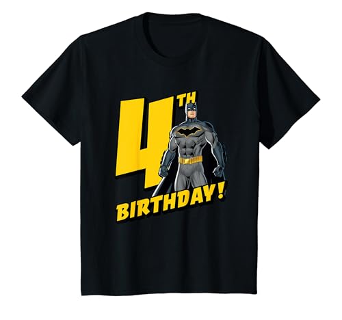 Kids Batman 4th Birthday T-Shirt