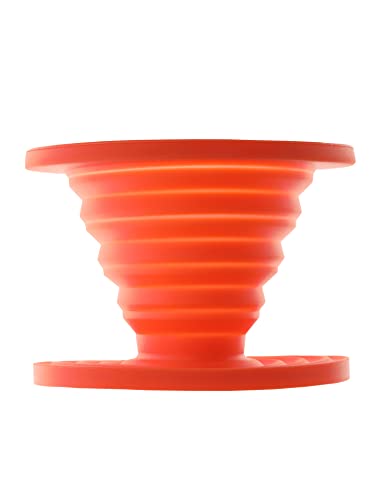 ust Collapsible Flexware Coffee Drip with Strong, Flexible, Compact, BPA Free Design and Lid Seal for Hiking, Backpacking, Camping and Outdoor Survival, Orange, One Size (20-CKT0019-09)