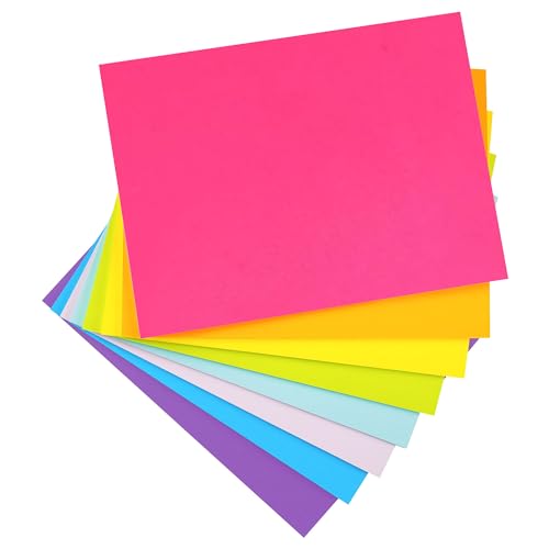 Sticky Notes 8x6 in, 8 Pads, Bright Colors Strong Adhesive Post, Big Rectangle Suitable for School, Home, Office, Clean Removal, 35 Sheets/pad