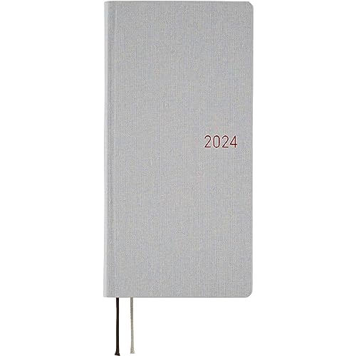 Hobonichi Techo Weeks Mega [English/Tall and Slim Size/January 2024 Start] Colors: Stylish Gray