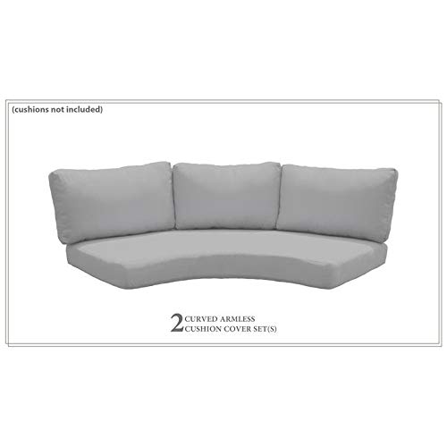 TK Classics High Back Cover Set in Grey for BARBADOS-04c (Cushions Not Included)