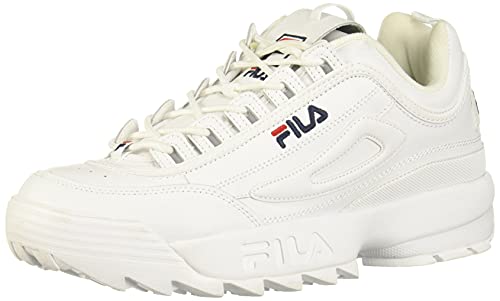 Fila Men's Lightweight Everyday Casual MB Sneaker, White/Navy/Red, 11