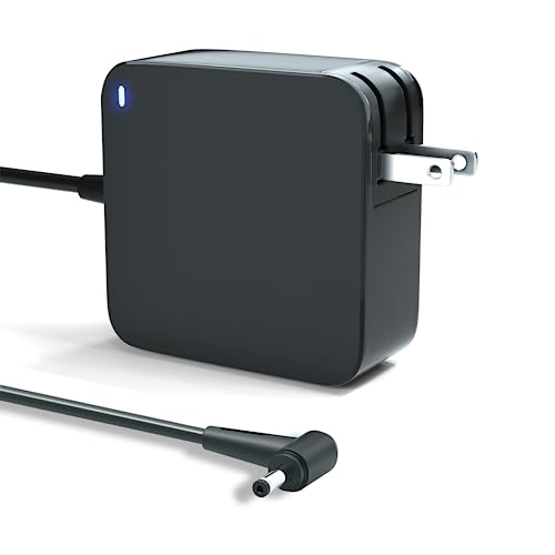 65W Laptop Charger for Gateway GWTN156 GWTN156-1bl GWTN156-5 GWTN156-4 GWTN141-2 GWTN141-4bk GWNR71517-bl GWTN156-7 GWTN156-7gr GWTN156-7bl GWNC31514-BK TYPE60-190-31501U Gateway AC Adapter Power Cord