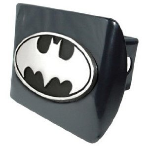 Elektroplate Batman Premium Metal Trailer Hitch Cover with Chrome Oval Bat Logo