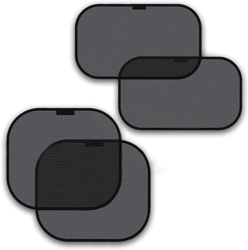 Car Sun Shades for Side and Rear Window (4 Pack) - Car Sunshade Protector - Protect your kids and pets in the back seat from sun glare and heat. Blocks over 98% of harmful UV Rays - Easy to Install,