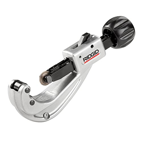 RIDGID 31632 Model 151 Quick-Acting Tubing Cutter with 1/4'-1-5/8' Cutting Capacity, Silver Black