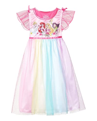 Disney Girls' Princess Fantasy Gown Nightgown, PRINCESS PARTY GOWN 4, 3T