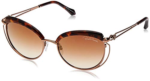 ROBERTO CAVALLI Oval Sunglasses RC1032 Casola 52G Dark Havana/Bronze 56mm 1032