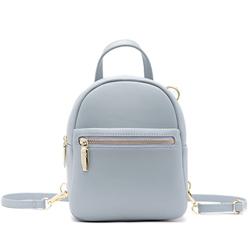 Mini Backpack Purse for Girls Teenager Cute Leather Backpack Women Small Shoulder Bag Handbags Blue