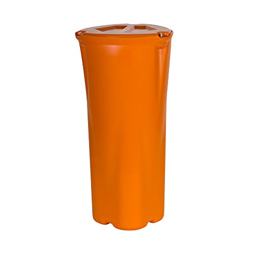 SABRE Frontiersman Bear, 11.86-Liter Storage Capacity, Locking Lid, Water and Airtight, Prevents Food Odors, Family Size and Longer Hike Usage, High Visibility Orange Color