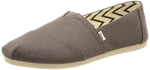 TOMS Women's Alpargata Loafer Flat, Grey, 9.5
