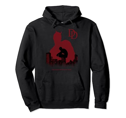 Marvel Daredevil The Man Without Fear Silhouette Pullover Hoodie