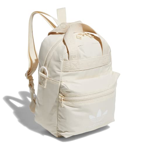 adidas Originals Micro Backpack Small Mini Travel Bag, Wonder White/White, One Size
