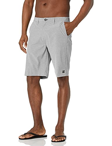 Billabong mens Classic 4-way Stretch Quick Dry Hybrid Short, 21 Inch Outseam Casual Shorts, Grey, 34 US