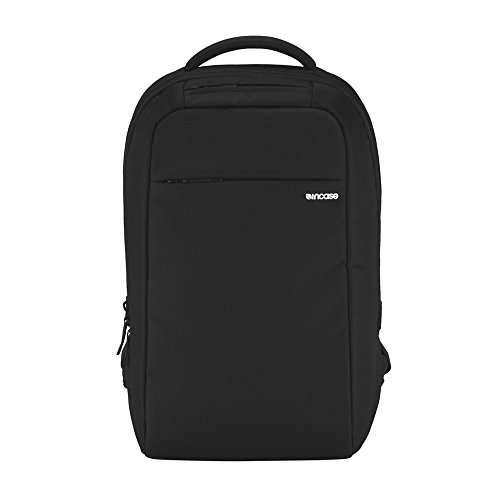 Incase ICON Lite Pack - Durable Travel Backpack + Laptop Bag with Faux-Fur Padded Laptop Sleeve - Fits 16-inch Laptop - Compact Carry On Backpack for Travel (19 x 13 x 9 in) - Black