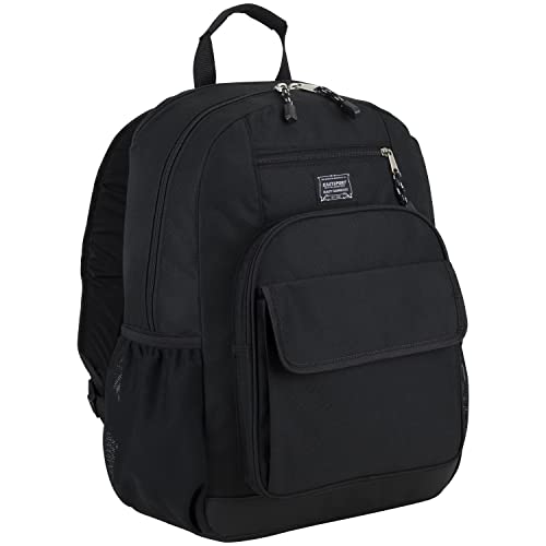 Eastsport Heavy Duty Travel Backpack with Padded Laptop Sleeve, Fits 15' Laptop - Black