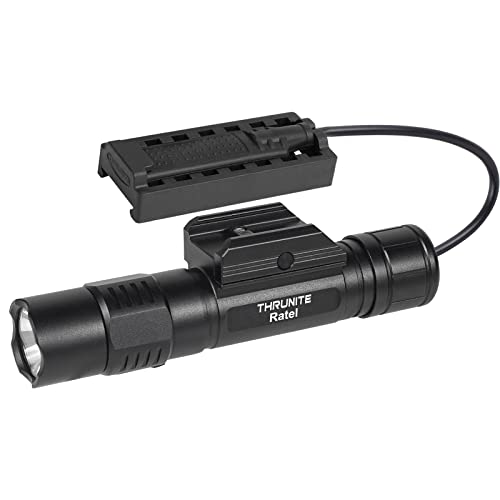 ThruNite Ratel Weaponlight Max 1635 Lumens USB-C Rechargeable Flashlight 1913 Rail Mount Flashlights, Cool White