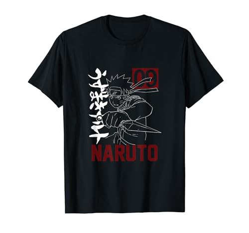 Naruto with Kunai Kanji T-Shirt