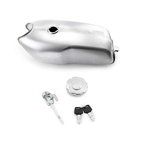 Bruce & Shark 9L/2.4 Gallon Gas Fuel Tank Universal for Most Cafe Racer for B M W for Honda for Yamaha for Suzuki