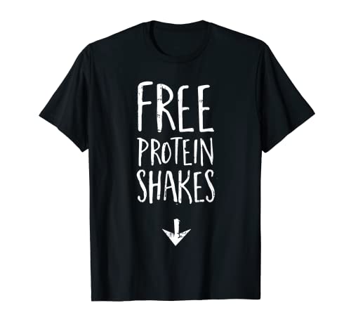 Free Protein Shakes Costume Funny Easy Halloween Gift T-Shirt