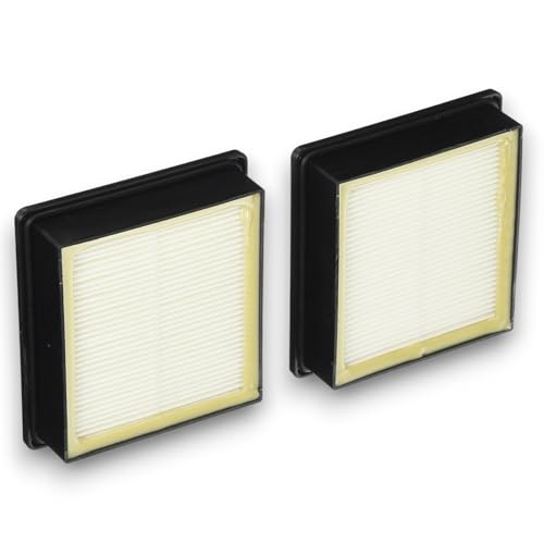 Fit on ProTeam 107315 HEPA Replacement Filter Twin Pack, HEPA Media Vacuum Filter, Super Coach Pro 10, Super Coach Pro 6, GoFree Flex Pro, and ProVac FS 6, White